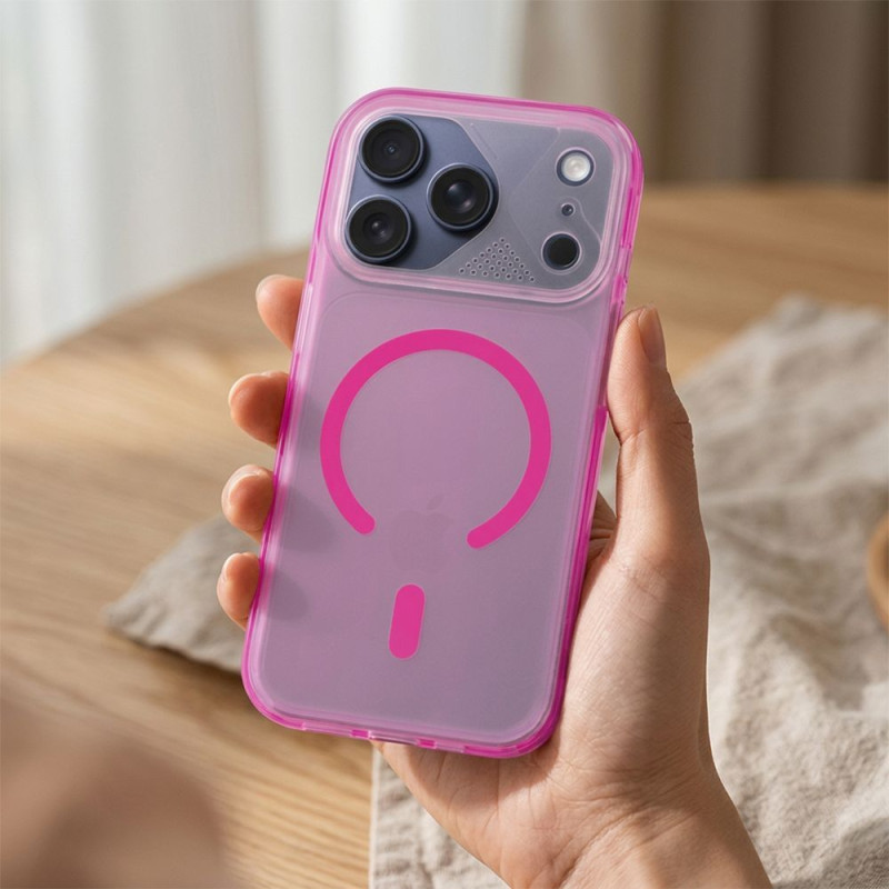 Kryt AURORA MAG COVER pro iPhone 16 PRO - růžový