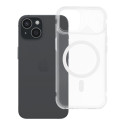 Kryt AURORA MAG COVER pro iPhone 15 - bílá