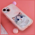 Pouzdro NIMMY BIG EYED PET 2.0 Cat iPhone 15 Pro růžové