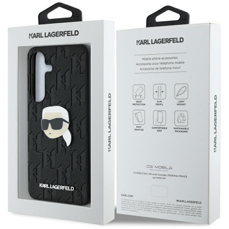 Kryt Karl Lagerfeld pro Galaxy S25 Plus – černý