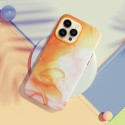 Kryt LEATHER MAG COVER iPhone 11 Pro - oranžový splash