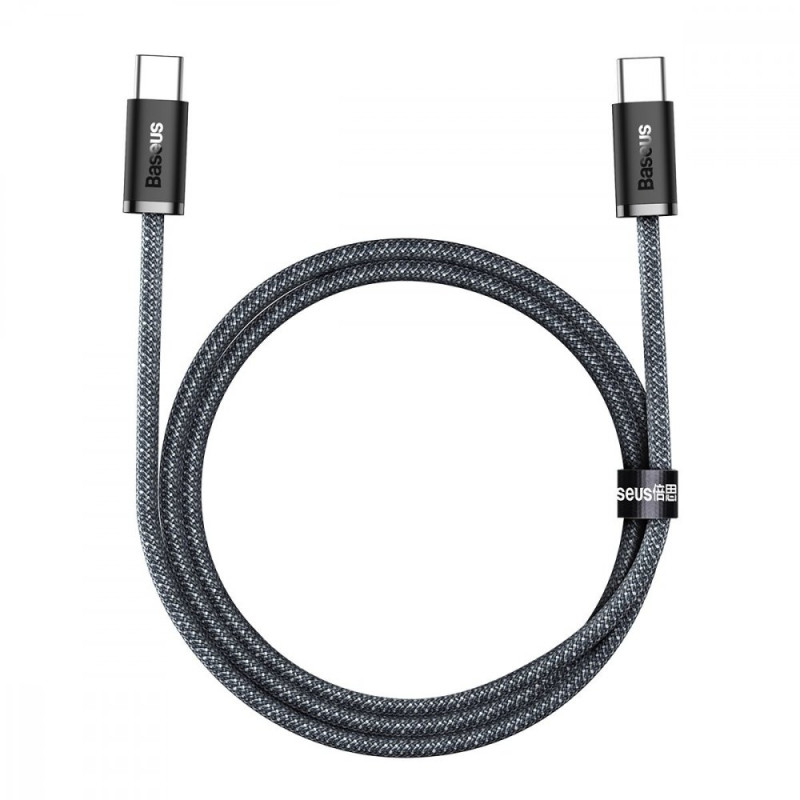 BASEUS CALD000216 Dynamic Series Opletený datový a nabíjecí kabel USB-C/USB-C 100W, 1m, černý