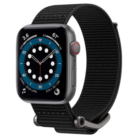 SPIGEN DuraPro Flex Flexibilní textilní řemínek pro Apple Watch 42/44/45/49mm, černý