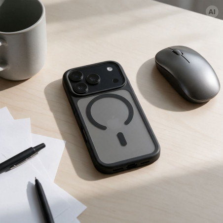 Kryt Forcell F-PROTECT SMOKE pro iPhone 16 Pro černý