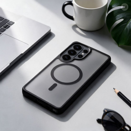 Kryt Forcell F-PROTECT SMOKE pro Samsung Galaxy A16/MagSafe - černý