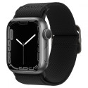 SPIGEN Fit Lite Strap Flexibilní textilní řemínek pro Apple Watch 42/44/45/49mm, černý
