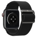 SPIGEN Fit Lite Strap Flexibilní textilní řemínek pro Apple Watch 42/44/45/49mm, černý