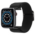 SPIGEN Fit Lite Strap Flexibilní textilní řemínek pro Apple Watch 42/44/45/49mm, černý