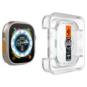SPIGEN GLAS.tR EZ Fit Ochranné sklo 2.5D FULL-COVER 0.2mm pro Apple Watch Ultra 49mm, montážní rámeček, 2 ks