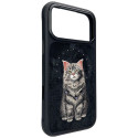 Kryt Nimmy LUCKY FASHION CAT MagSafe pro iPhone - černý