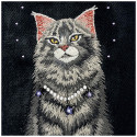 Kryt Nimmy LUCKY FASHION CAT MagSafe pro iPhone - černý