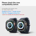 SPIGEN GLAS.tR EZ Fit Ochranné sklo 2.5D FULL-COVER 0.2mm pro Apple Watch Ultra 49mm, montážní rámeček, 2 ks