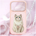 Kryt Nimmy LUCKY FASHION CAT pro iPhone 18 Pro růžová