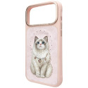 Pouzdro Nimmy LUCKY FASHION CAT MagSafe pro iPhone 18/17 Pro Max - pin