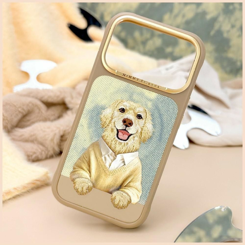 Kryt Nimmy GENTLE PETS SERIES DOG pro iPhone 18 Pro - hnědý
