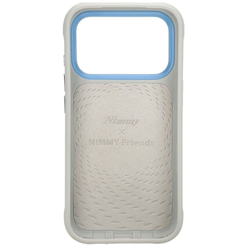 Kryt Nimmy NIMMY case BIG EYED LYING SILVER SHADED CAT pro iPhone 18 Pro Max/17 Pro Max - šedý
