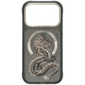 Kryt NIMMY MAGNETIC FANTASY DRAGON iPhone 18 Pro - šedý