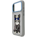 Kryt NIMMY GLASSES COOL DOG pro iPhone 18/17 Pro Max - šedý