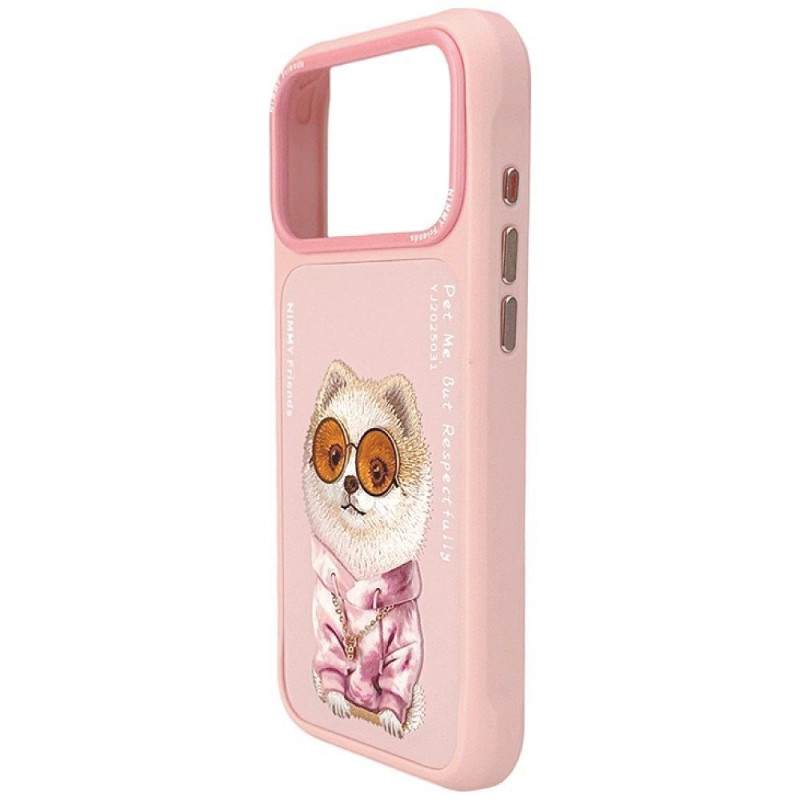 Kryt Nimmy NIMMY GLASSES COOL DOG pro iPhone 18 Pro/17 Pro - růžový