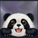 Kryt Nimmy BIG EYED LYING GIANT PANDA pro iPhone 18 Pro Max - černý