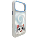 Kryt Nimmy Big Eyed Lying Cat pro iPhone 18 Pro – MagSafe
