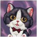 Kryt NIMMY BIG EYED CREAM CAT iPhone 18 Pro Max - fialový