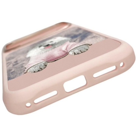 Kryt NIMMY GENTLE PETS SERIES DOG pro iPhone 18 Pro - růžová
