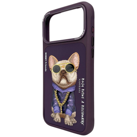 Kryt Nimmy NIMMY GLASSES COOL DOG iPhone 18/17 Pro Max - fialová