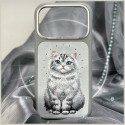 Kryt Nimmy LUCKY FASHION CAT MagSafe iPhone 18/17 Pro Max - šedý