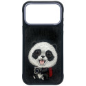 Kryt Nimmy BIG EYED GIANT PANDA pro iPhone 18 Pro/17 Pro – černý