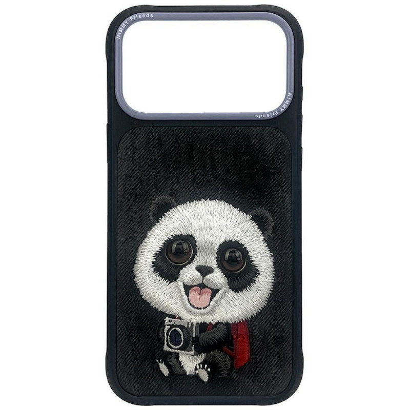 Kryt Nimmy NIMMY case BIG EYED GIANT PANDA pro iPhone 18 Pro/17 Pro - černý