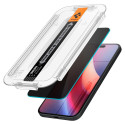 Spigen Glas.tR EzFit Privacy tvrzené sklo pro iPhone 15/16 s montážním rámečkem (2 ks)
