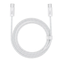 BASEUS CALD000302 Dynamic Series Opletený datový a nabíjecí kabel USB-C/USB-C 100W, 2m, bílý