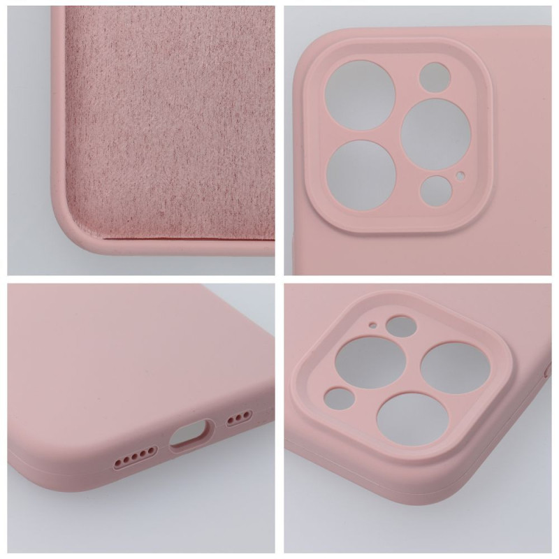 Kryt pro iPhone 17 Pro Max / 18 Pro Max (low camera edge) - pudrově růžový