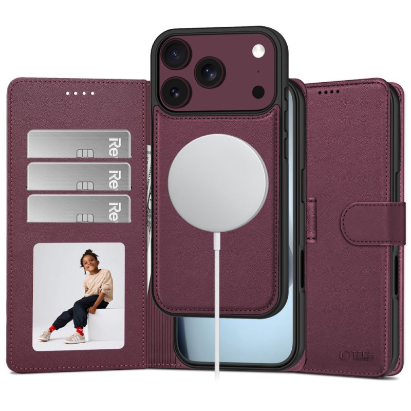 Kryt Tech-Protect WALLET MAGSAFE pro iPhone 17 Pro Max / 18 Pro Max - mulberry