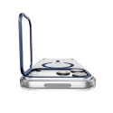 Kryt Spigen ULTRA HYBRID OPTIK S MagSafe iPhone 17 Pro Max - clear/blu