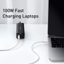 BASEUS CALD000302 Dynamic Series Opletený datový a nabíjecí kabel USB-C/USB-C 100W, 2m, bílý