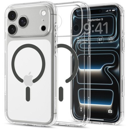 Kryt Spigen ULTRA HYBRID MAGSAFE iPhone 17 Pro / 18 Pro průhledný/grafitový