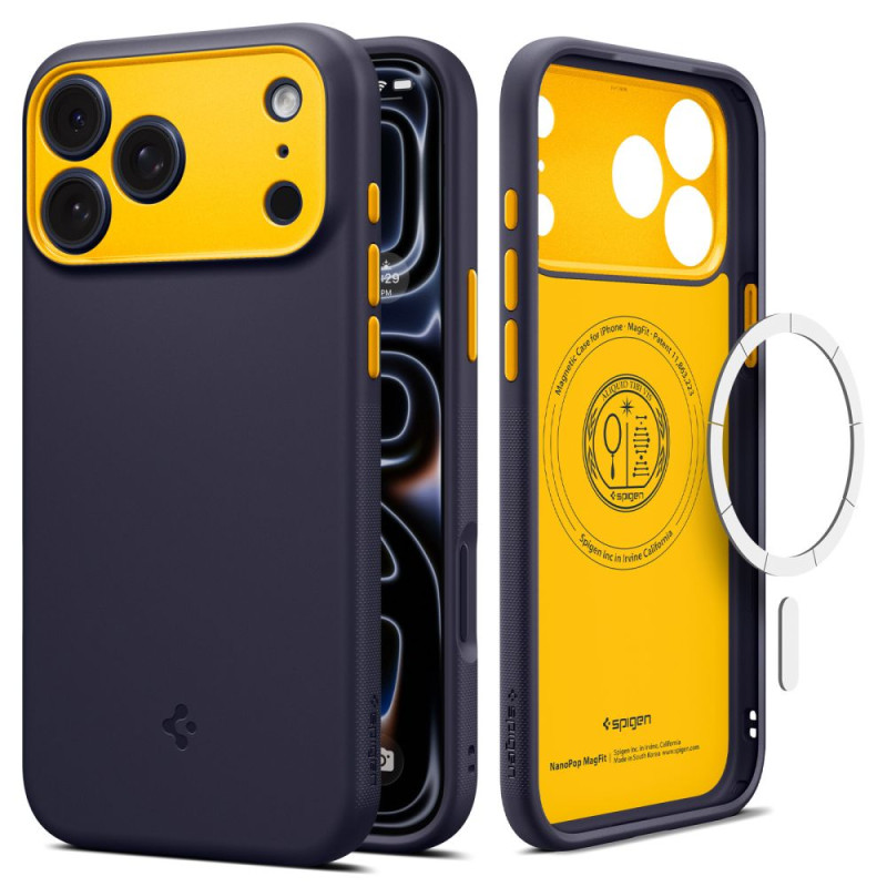 Kryt Spigen NANO POP MAGSAFE pro iPhone 17 Pro / 18 Pro - blueberry navy