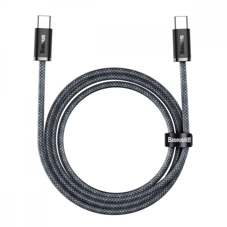 BASEUS CALD000316 Dynamic Series Opletený datový a nabíjecí kabel USB-C/USB-C 100W, 2m, černý