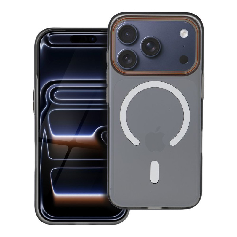 Kryt GO ORANGE pro iPhone 17 Pro / 18 Pro - černý