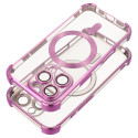 Kryt Antishock Electro iPhone 17 Pro / 18 Pro - fialová MagSafe