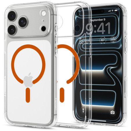 Kryt Spigen ULTRA HYBRID MAGSAFE iPhone 17 Pro / 18 Pro clear/orange