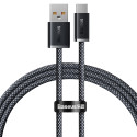 BASEUS CALD000616 Dynamic Series Opletený datový a nabíjecí kabel USB/USB-C 100W, 1m, černý