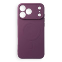 Kryt SILICONE MAG COVER pro iPhone 18/17 Pro Max - vínová