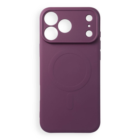 Kryt SILICONE MAG COVER pro iPhone 18/17 Pro Max - vínová
