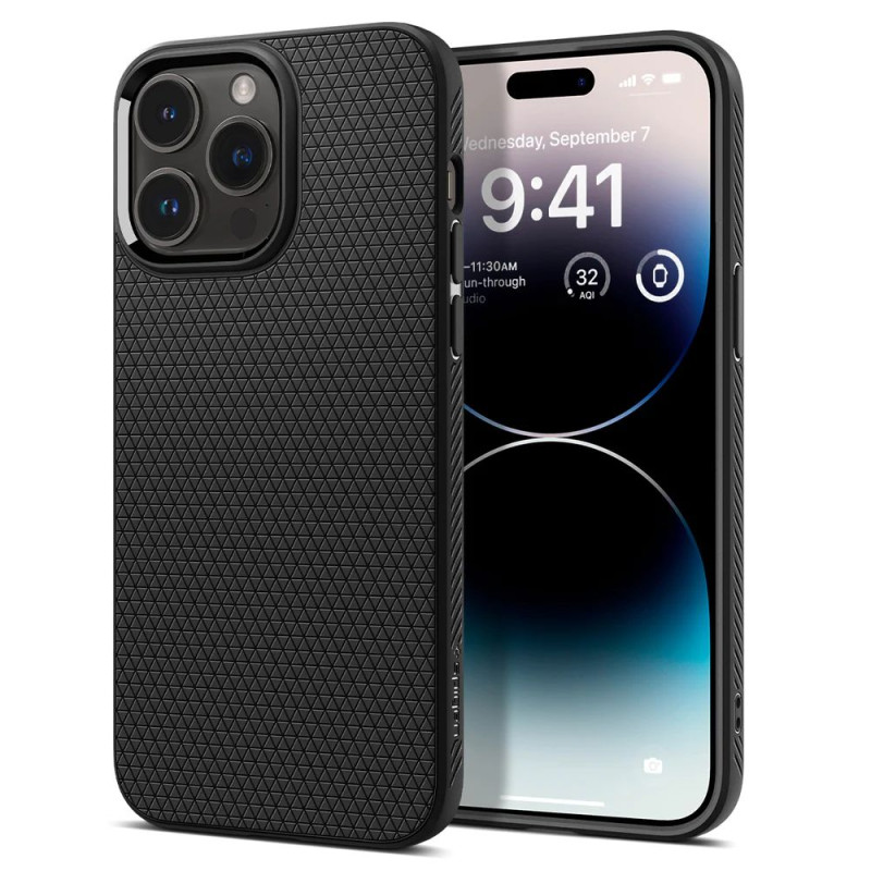 SPIGEN Liquid Air odolný kryt pro iPhone 14 Pro, matně černý