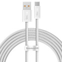 BASEUS CALD000702 Dynamic Series Opletený datový a nabíjecí kabel USB/USB-C 100W, 2m, bílý