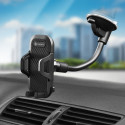 Držák do auta Forcell F-GRIP CARBON pro telefon – černý