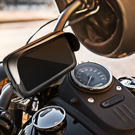Držák na motorku pro 4,8-5,5" – černý